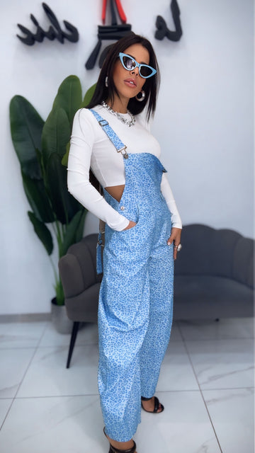 Salopette Animalier - Azzurra