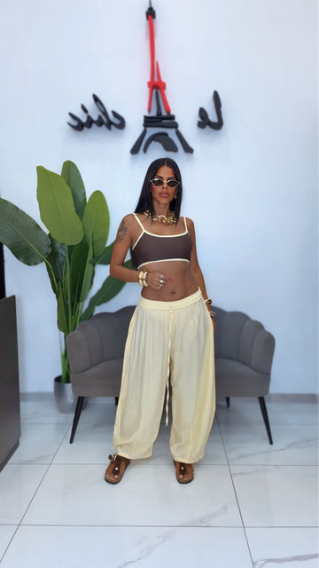 Combo Pantalone Balloon + Crop