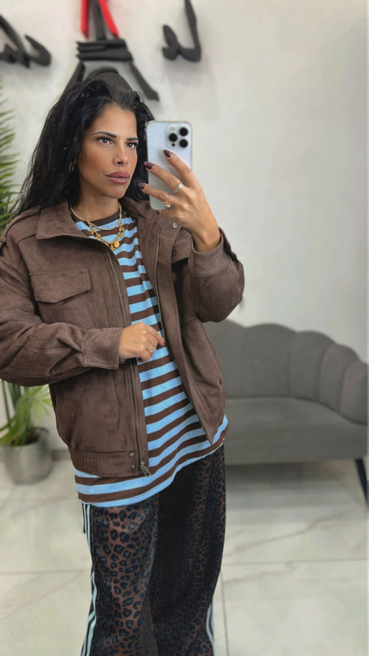 Giubbino  Camoscio marrone