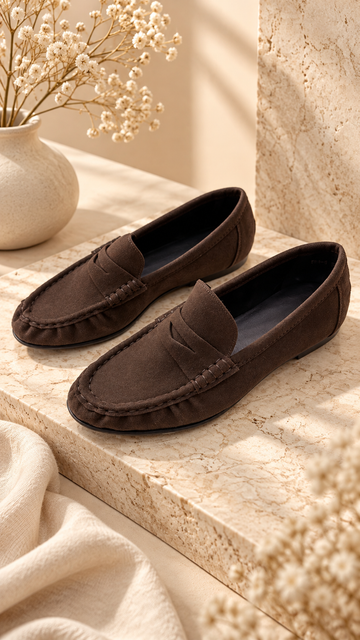 Mocassino Suede Classic - Marrone