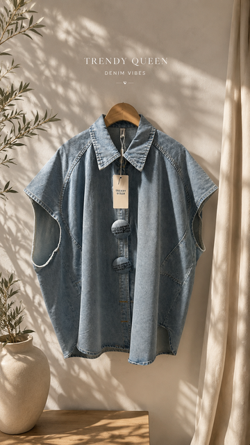 Abito Gilet con Bottoni Grandi