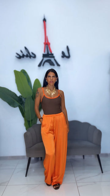Combo Pantalone Arancio + Body